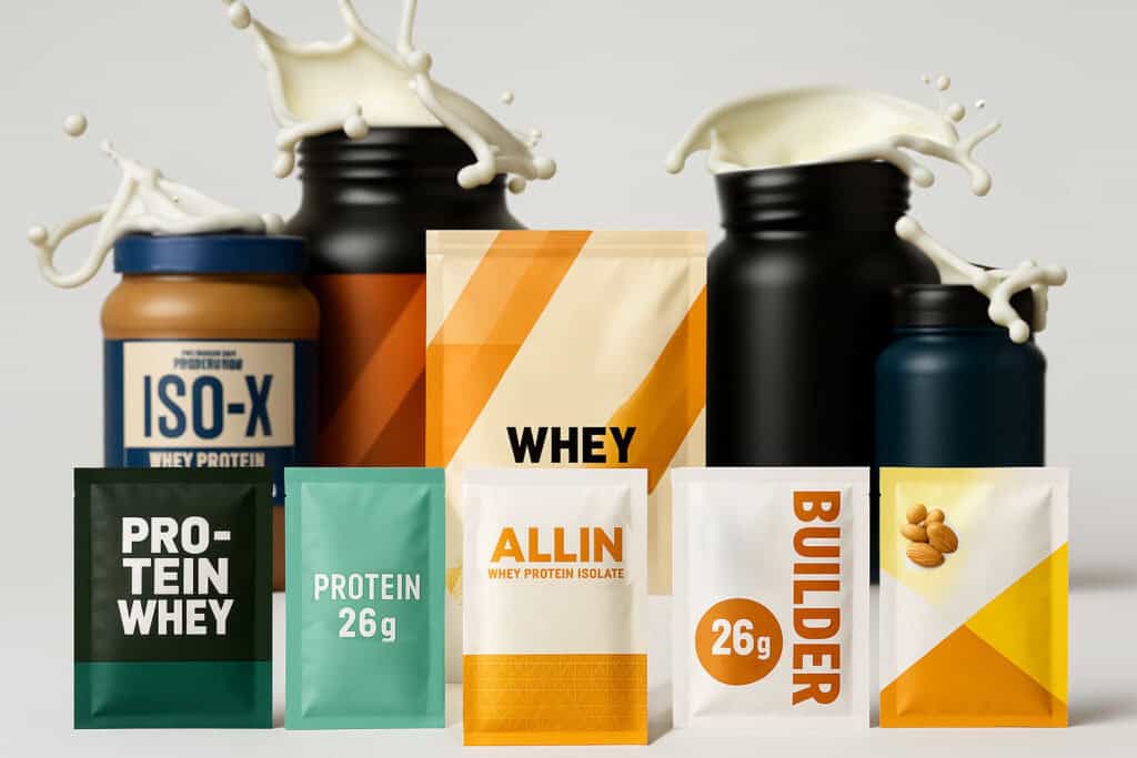 13 款乳清蛋白一次比！營養密度與CP值全解析 / 圖由 ChatGPT 與 Adobe AI 生成
